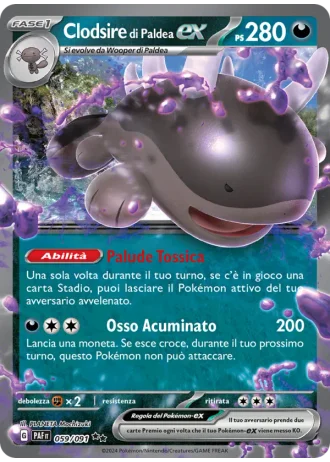 Clodsire di Paldea ex #059 — Destino di Paldea