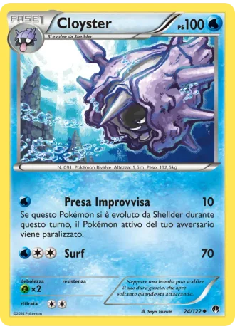 Cloyster #24/122 — Turbo Crash