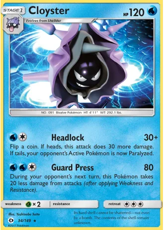 Cloyster #34 — Sun & Moon