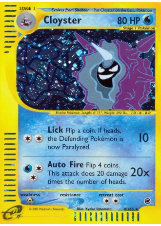 Cloyster #8 — Expedition Base Set