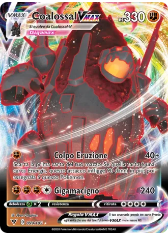Coalossal VMAX #99/185 — Voltaggio Sfolgorante