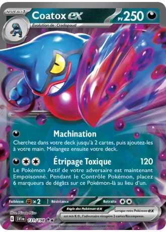 Coatox ex #131/198 — Écarlate et Violet