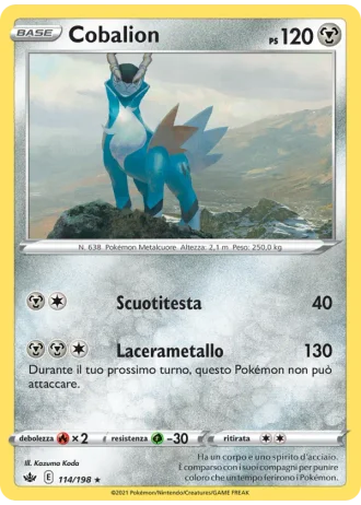 Cobalion #114/198 — Regno Glaciale