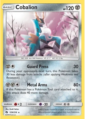 Cobalion #129/214 — Lost Thunder