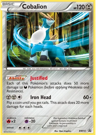 Cobalion BW72 — Black & White Promos