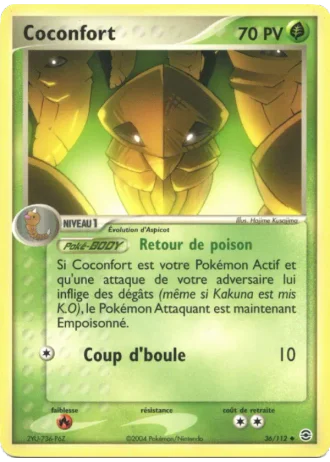 Coconfort #36/112 — EX Rouge Feu & Vert Feuille