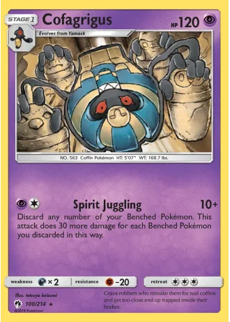 Cofagrigus #100/214 — Lost Thunder