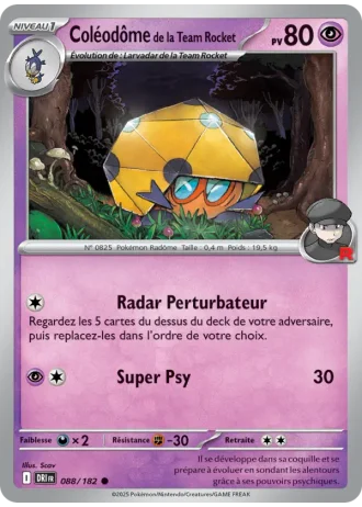 Coléodôme de la Team Rocket #088/182 — Rivalités Destinées