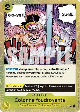 Colonne foudroyante (OP03-121) (Reprint) — ONE PIECE CARD THE BEST (PRB01)
