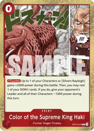 Color of the Supreme King Haki (OP12-018) — Legacy of the Master (OP12)