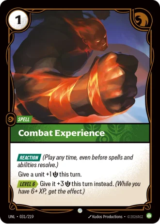Combat Experience #031/219 — Unleashed