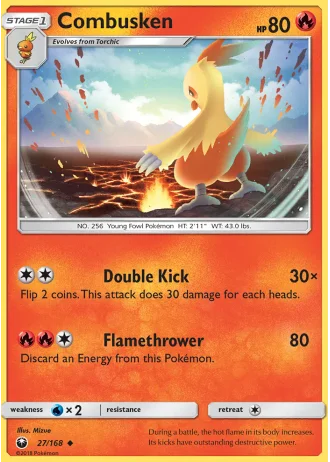 Combusken #27/168 — Celestial Storm