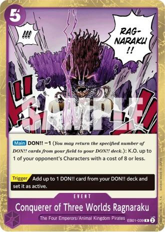 Conquerer of Three Worlds Ragnaraku (EB01-039) — Memorial Collection (EB01)