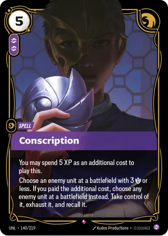 Conscription #140/219 — Unleashed