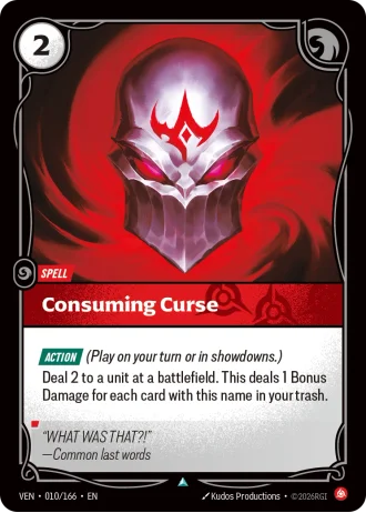 Consuming Curse #010/166 — Vendetta