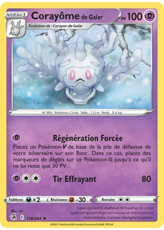 Corayôme de Galar #118 — Poing de Fusion