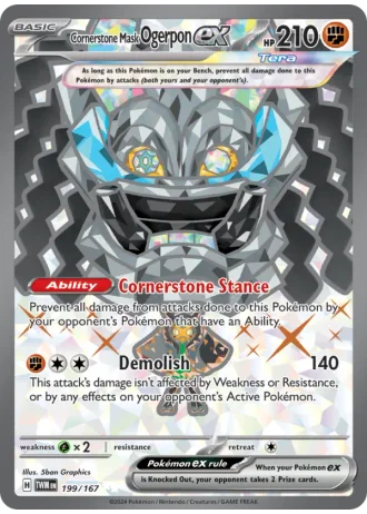 Cornerstone Mask Ogerpon ex #199 — Twilight Masquerade