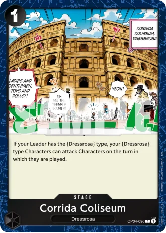 Corrida Coliseum (OP04-096) (Pirate Foil) — One Piece Card The Best Vol.2(PRB02)