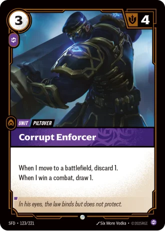 Corrupt Enforcer #123/221 — Spiritforged