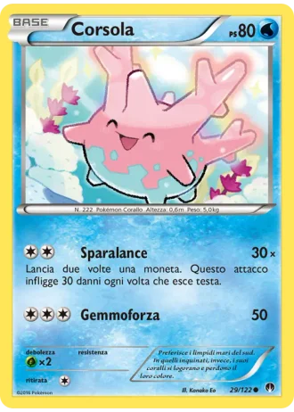 Corsola #29/122 — Turbo Crash