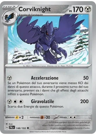 Corviknight #148 — Evoluzioni a Paldea