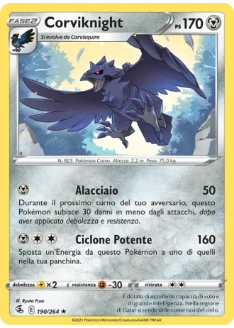Corviknight #190 — Colpo Fusione