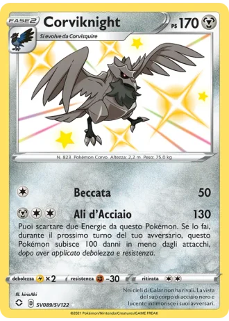 Corviknight SV089/122 — Tesoro Cromatico (Destino Splendente)