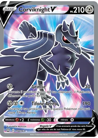 Corviknight V #156 — Stili di Lotta