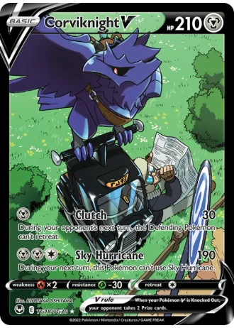 Corviknight V TG18/30 — Trainer Gallery (Silver Tempest)