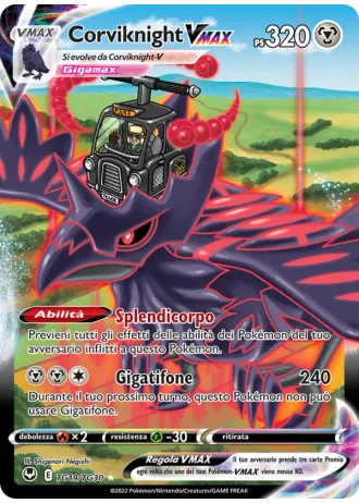 Corviknight VMAX TG19/30 — Galleria degli Allenatori (Tempesta Argentea)