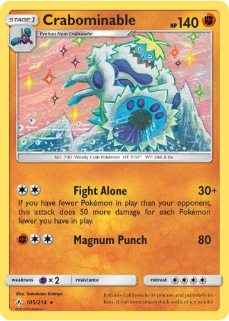 Crabominable #105/214 — Unbroken Bonds