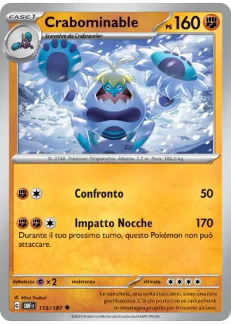 Crabominable #115 — Ossidiana Infuocata
