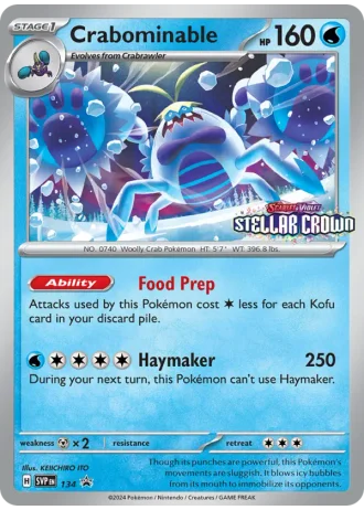 Crabominable #134 — Scarlet & Violet Promos