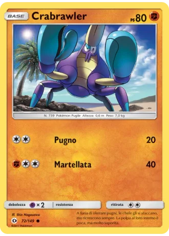 Crabrawler #72/149 — Sole e Luna