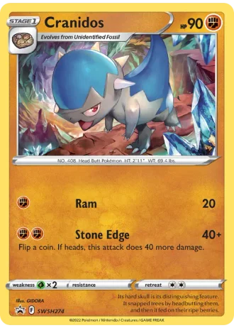 Cranidos SWSH274 — Sword & Shield Promos