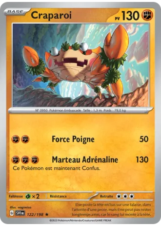 Craparoi #122/198 — Écarlate et Violet