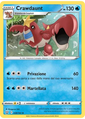Crawdaunt #39/163 — Stili di Lotta