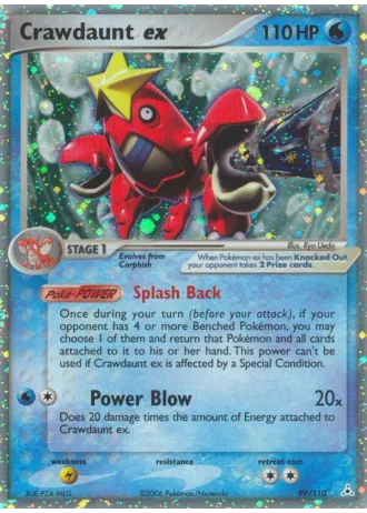 Crawdaunt ex #99 — EX Fantasmi di Holon