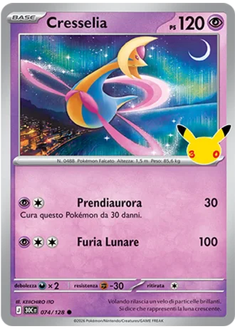 Cresselia #074/128 — 30° Anniversario
