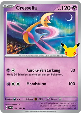 Cresselia #074/128 — 30 Jahre