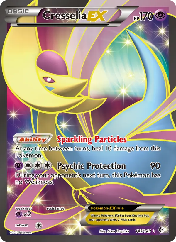 Cresselia EX #143 — Boundaries Crossed