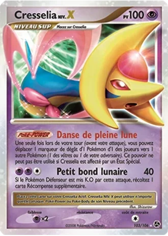 Cresselia Niv.X #103/106 — Duels au Sommets