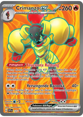 Crimanzo ex #125 — Karmesin & Purpur Promos