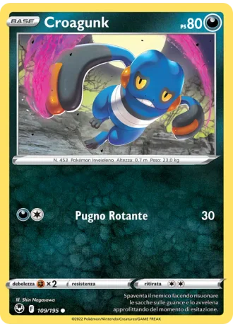 Croagunk #109/195 — Tempesta Argentata