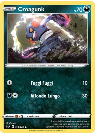 Croagunk #123/202 — Spada e Scudo