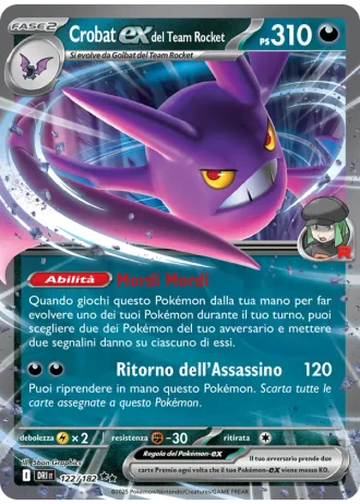 Crobat-ex del Team Rocket #122/182 — Rivali Predestinati