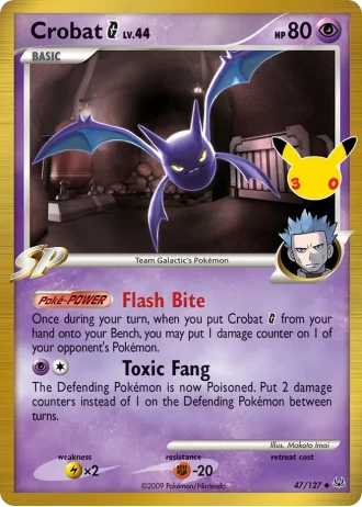 Crobat G #47/127 — Classic Collection (30th Celebration)
