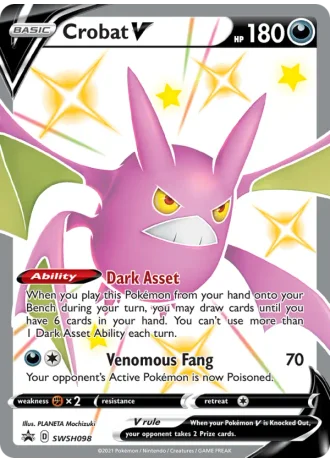 Crobat V SWSH098 — Sword & Shield Promos