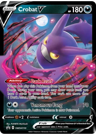 Crobat V SWSH110 — Sword & Shield Promos