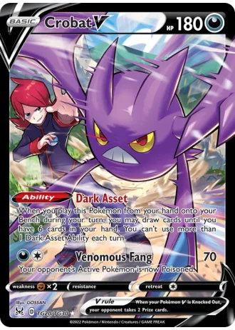 Crobat V TG20/30 — Trainer Gallery (Lost Origin)